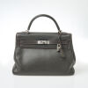 Herm&egrave;s Horseshoe Graphite Togo Kelly Retourne 32 Bag - 3