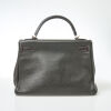 Herm&egrave;s Horseshoe Graphite Togo Kelly Retourne 32 Bag - 5