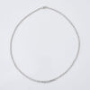 Platinum, 4.00ct Classic Diamond Tennis Necklet - 2