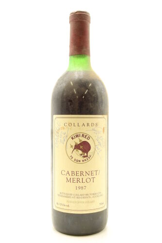 (1) 1987 Collards Rothesay Cabernet Sauvignon - Merlot, Henderson