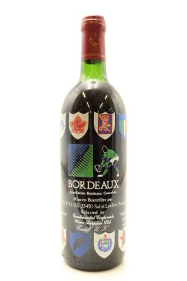 (1) 1991 A. de Luze Bordeaux Red Wine, Rugby World Cup 1991 Special Edition, Bordeaux (US)