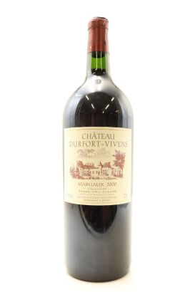 (1) 2000 Chateau Durfort-Vivens, Margaux, 1500ml