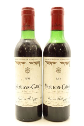 (2) 1983 Baron Philippe de Rothschild Mouton Cadet, Bordeaux, 375ml