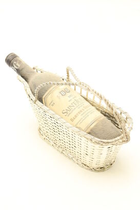 (1) 1982 Barton & Guestier Saint-Julien, Bordeaux with Silver Plated Wine Basket