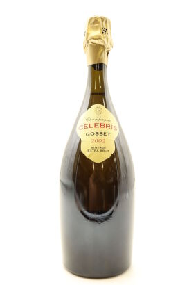 (1) 2002 Gosset Celebris Cuvee Extra Brut Blanc de Blancs, Champagne