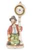 A Waco Japanese Painted Melody Porcelain Musical Clown Clock