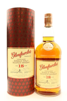 (1) Glenfarclas 18 Years Old, Highland Single Malt Scotch Whisky, 43% ABV, 1000ml