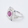 A Significant, 18ct White Gold, 3.35ct "No Heat" Ruby and Diamond Ring - 2