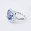 18ct White Gold, Dazzling, 12.07ct Cushion Cut Sapphire and Diamond Ring - 3