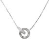 18ct White Gold Cartier Pave Set Love Collection Necklace