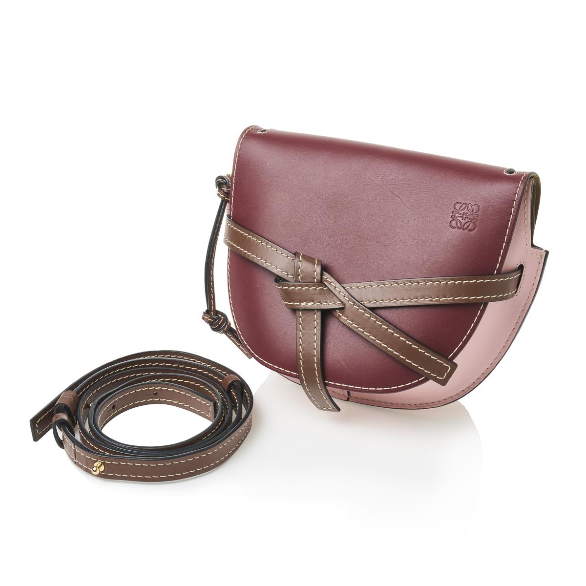 Loewe Pre-owned Gate Pocket Leather Crossbody Bag - Brown