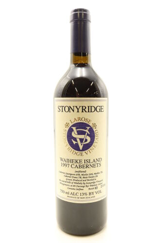 (1) 1997 Stonyridge Vineyard Larose, Waiheke Island