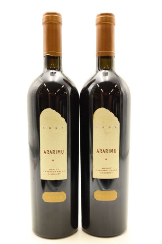 (2) 1994 Matua Valley Ararimu Merlot Cabernet, Hawkes Bay