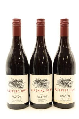 (3) 2010 Sleeping Dogs Pinot Noir, Central Otago