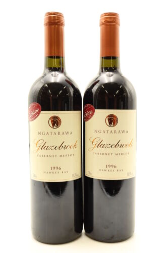 (2) 1996 Ngatarawa Glazebrook Merlot - Cabernet Sauvignon, Hawke's Bay