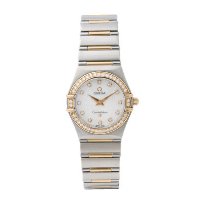 Ladies, Omega 28mm Constellation Diamond Wristwatch