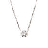 18ct White Gold, Modern .73ct Diamond Necklace