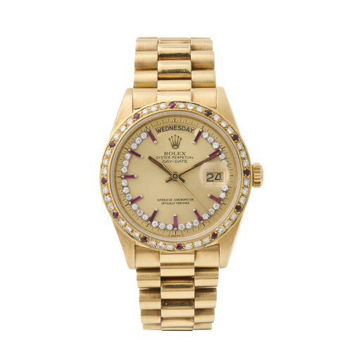 An 18ct Yellow Gold 36mm Rolex Day-Date Wristwatch