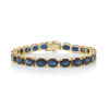 A Classic 18ct Yellow Gold 31.46ct Sapphire Bracelet