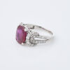 18ct White Gold, 4.34ct Magnificent Burmese Ruby and Diamond Ring - 2