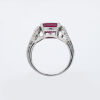 18ct White Gold, 4.34ct Magnificent Burmese Ruby and Diamond Ring - 3