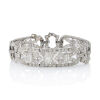 Platinum, Hand-made, Art Deco 6.44ct Diamond Bracelet