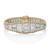 Antique, Platinum & 14ct Gold Emerald and Diamond Bracelet