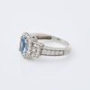 A Modern, 14ct White Gold 1.40ct Aquamarine Ring - 2