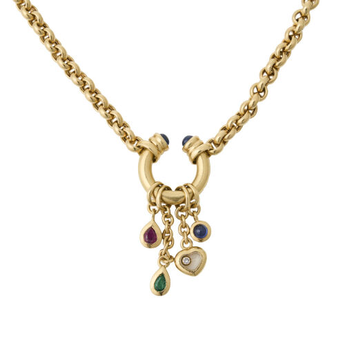 18ct Yellow Gold Multi-stone Chopard Necklace