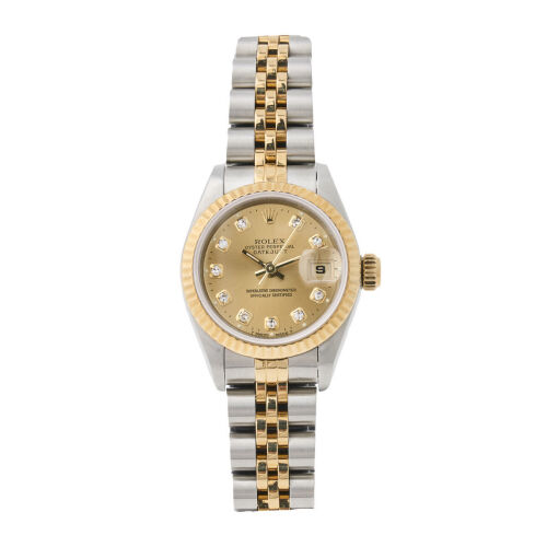 Rolex, Stainless Steel and 18ct Yellow Gold Ladies Datejust