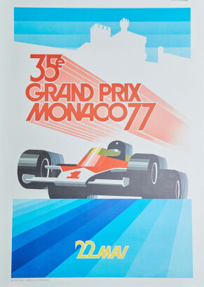 Roland Hugon - 1977 Monaco Grand Prix Poster
