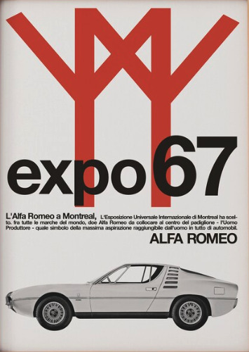 Alfa Romeo Expo 67 Montreal Poster