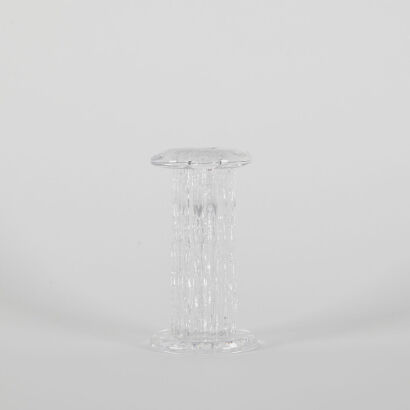 A Kosta Boda Rurik Glass Candle Stick