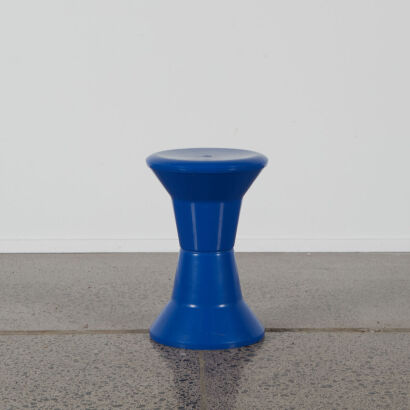 An Electric Blue Caroma Stool