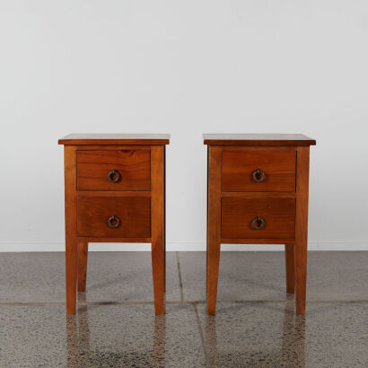 A Pair Of Pine Bedside Tables