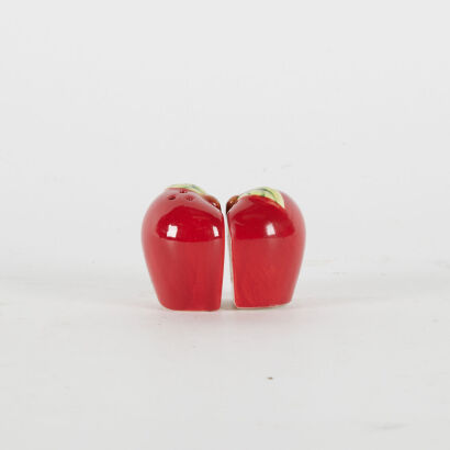 A Vintage Apple Ceramic Salt And Pepper Shaker