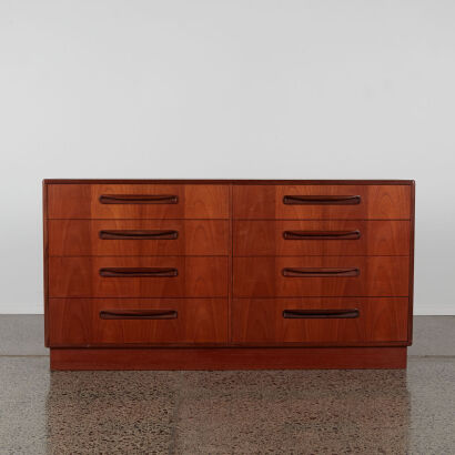 A G Plan Fresco Eight Drawer Lowboy