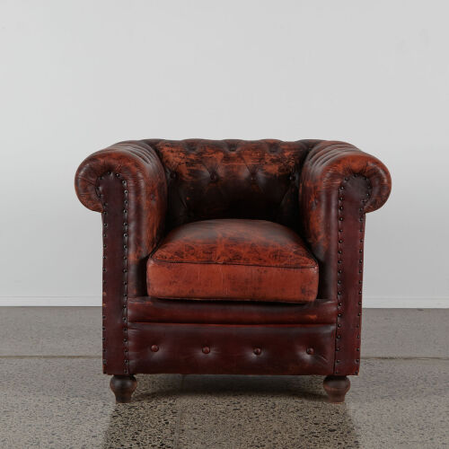 A Single Chesterfield Armchair