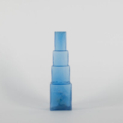 An Architectural Kosta Boda Skyscraper Vase