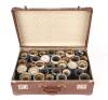 A Brown Vulcanite Suitcase Containing Edison Cylindrical Records