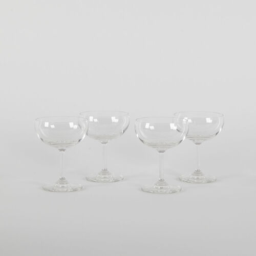 A Set Of Four Vintage Champagne Glasses