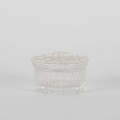 A Cut Glass Lidded Bowl