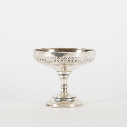 An Antique Silver Compote From Birmingham 1945