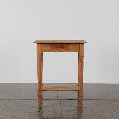 An Antique Oak Stand Table