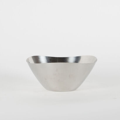 A Danish Mid Century Stainess Steel Salad Bowl