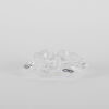 A Goran Warff Kosta Boda Clear Glass Sunflower Dish