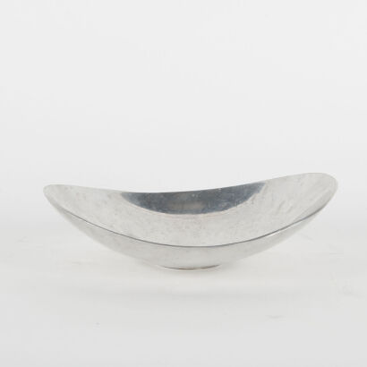 An Aluminium Oval Bowl