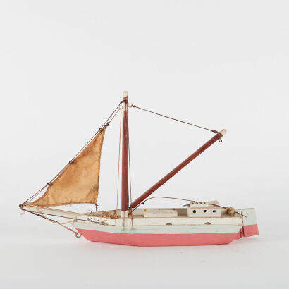 A Hand Crafted Vintage Wooden Boat