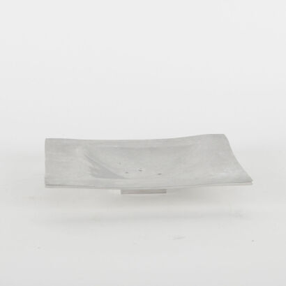 An Aluminium Square Bowl