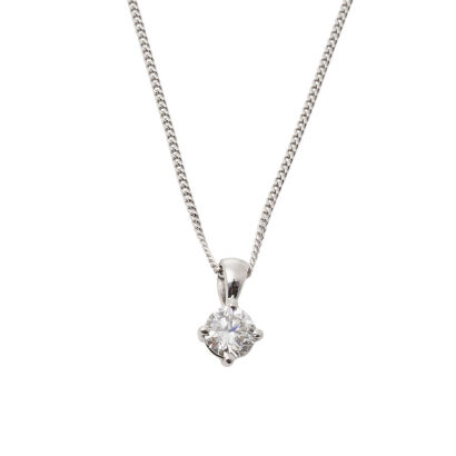 18ct White Gold 0.50ct Diamond Pendant